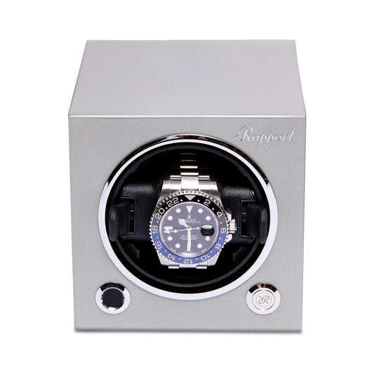 EVO Cube 1 Watch Winder Digital - Platinum Silver