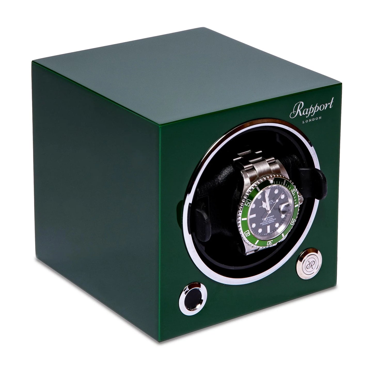 EVO Cube 1 Watch Winder Digital - Racing Green
