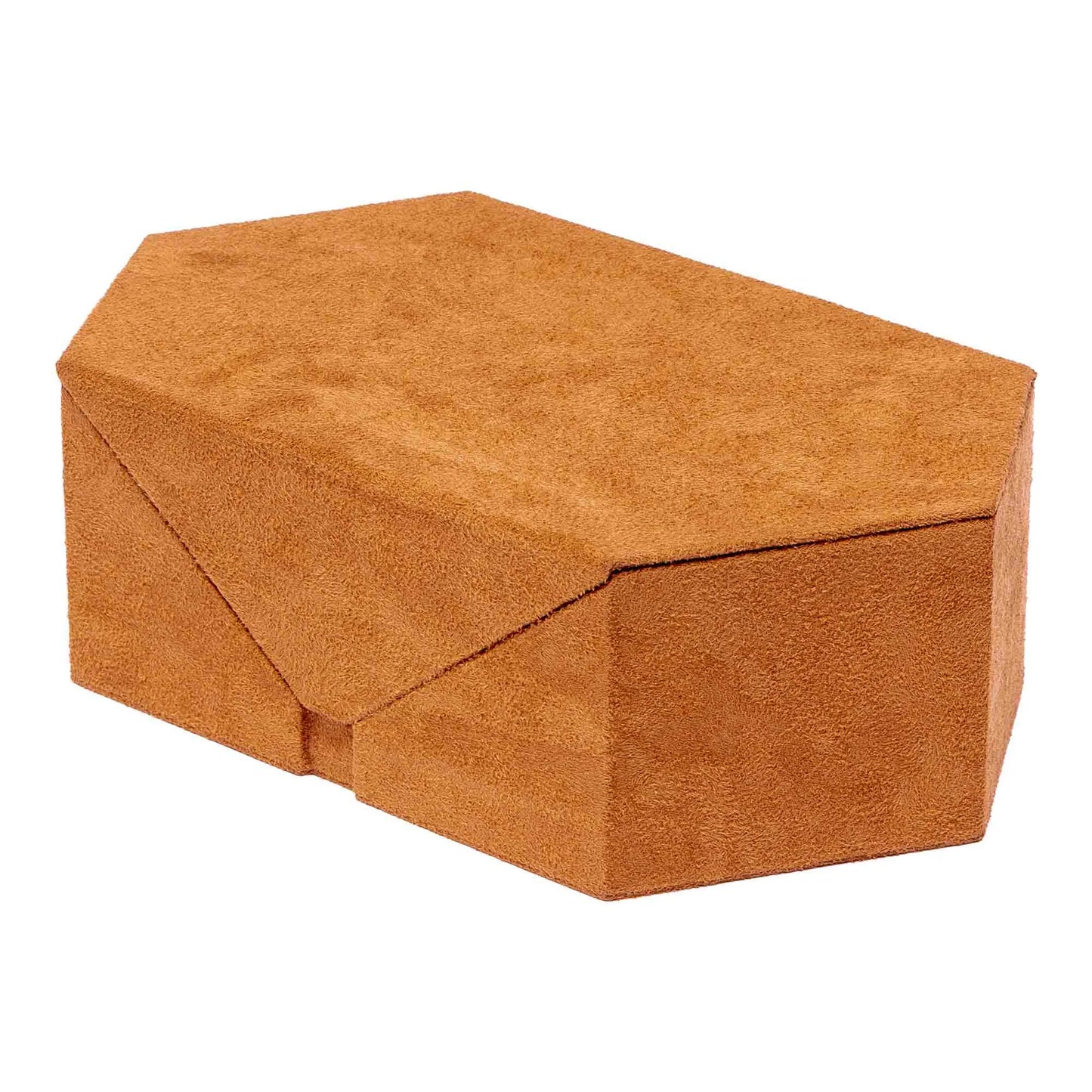 Tangram Monogram Suede - Tan Brown