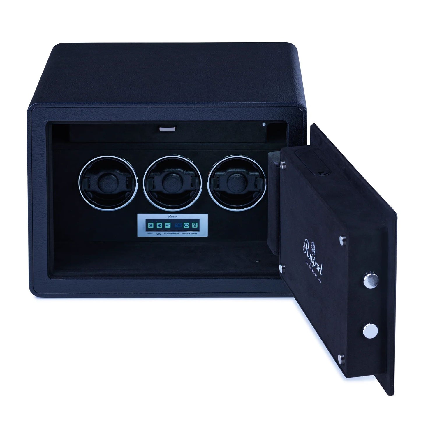 Savoy 3 Watch Winder Safe - Black