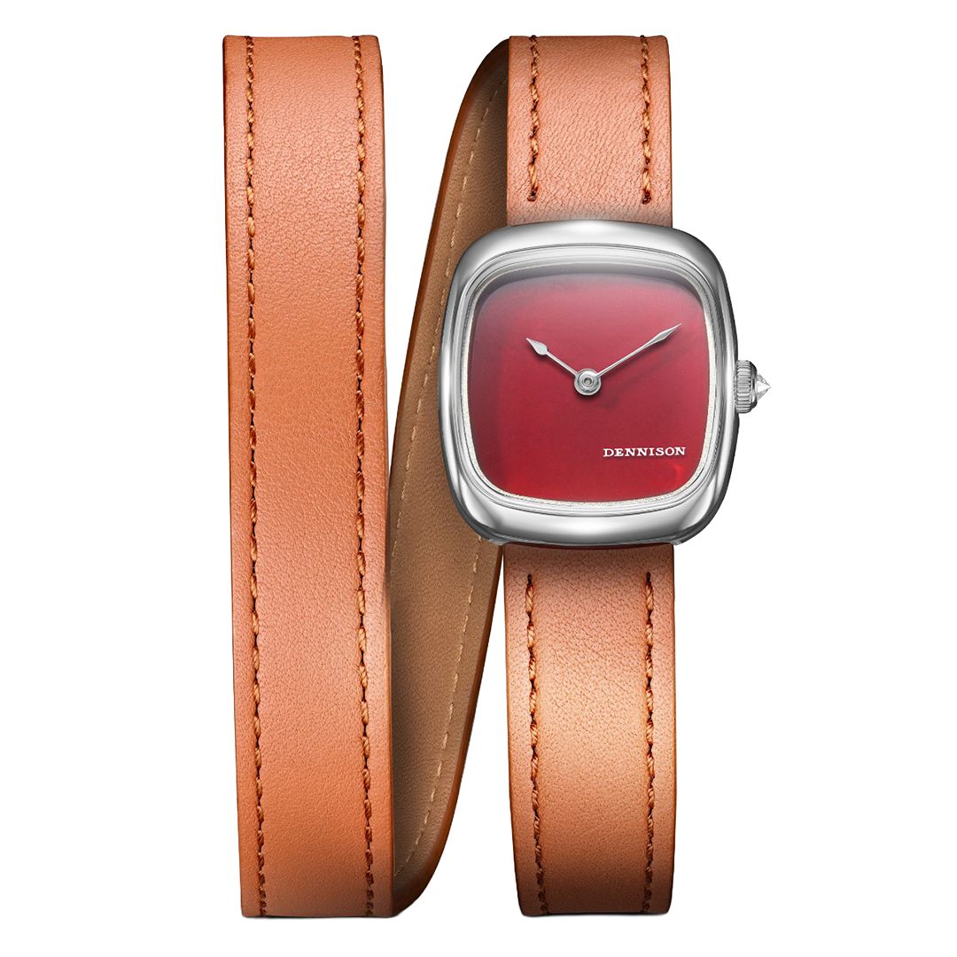 Mini Red Jasper In Steel