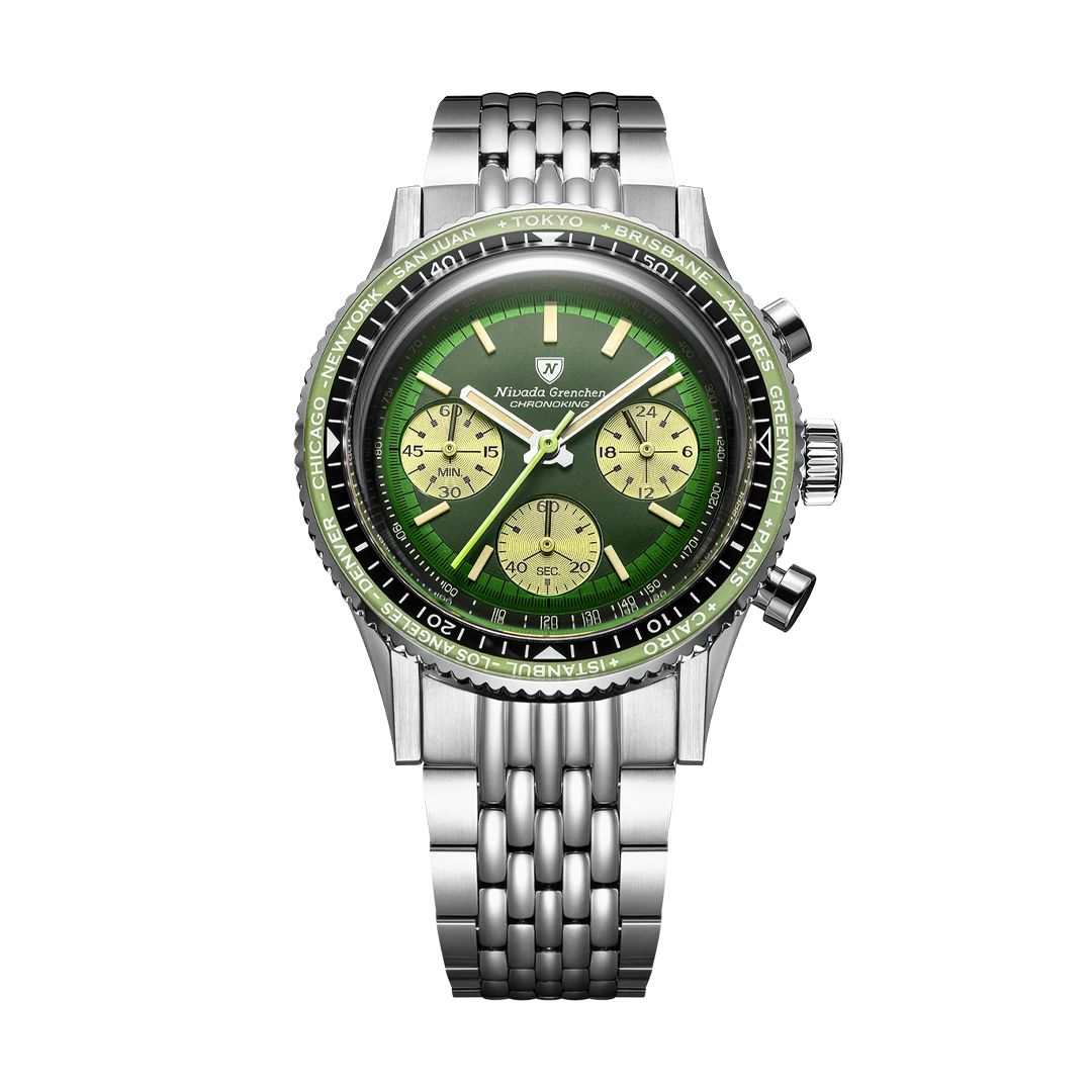 Chronoking Racing Green - Interchangeable Bezel