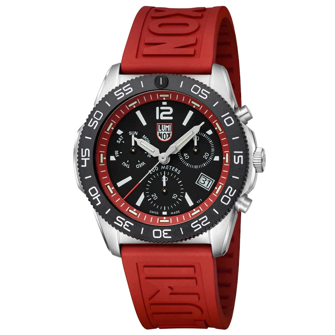 Pacific Diver Chrono - Red by Luminox | Time Keeper.