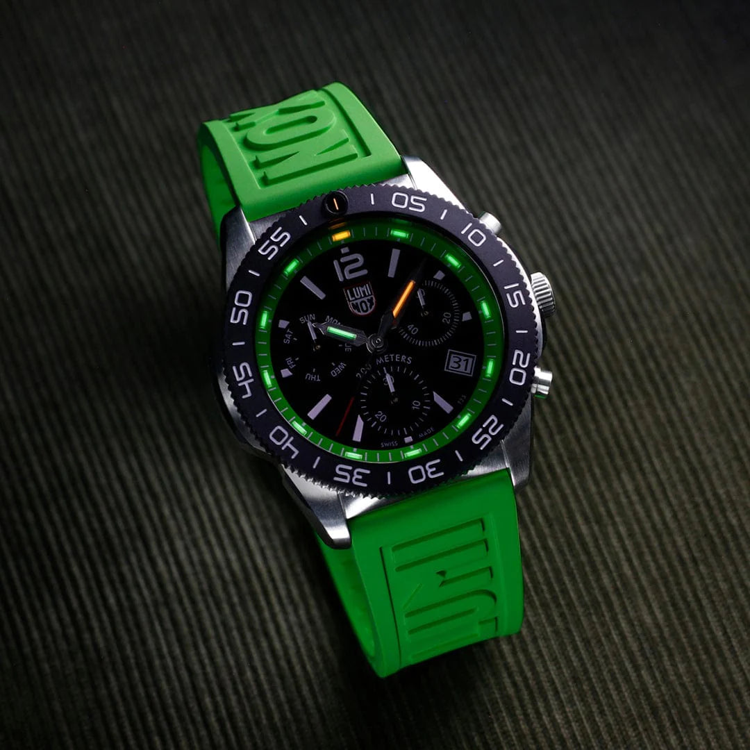 Pacific Diver Chrono - Green by Luminox | Time Keeper.