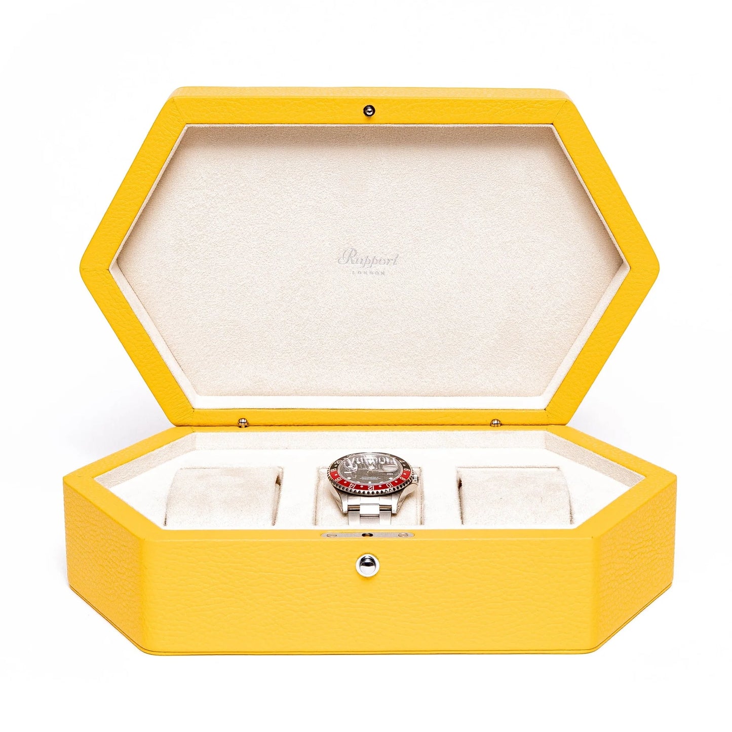 Portobello 3 Watch Box - Yellow