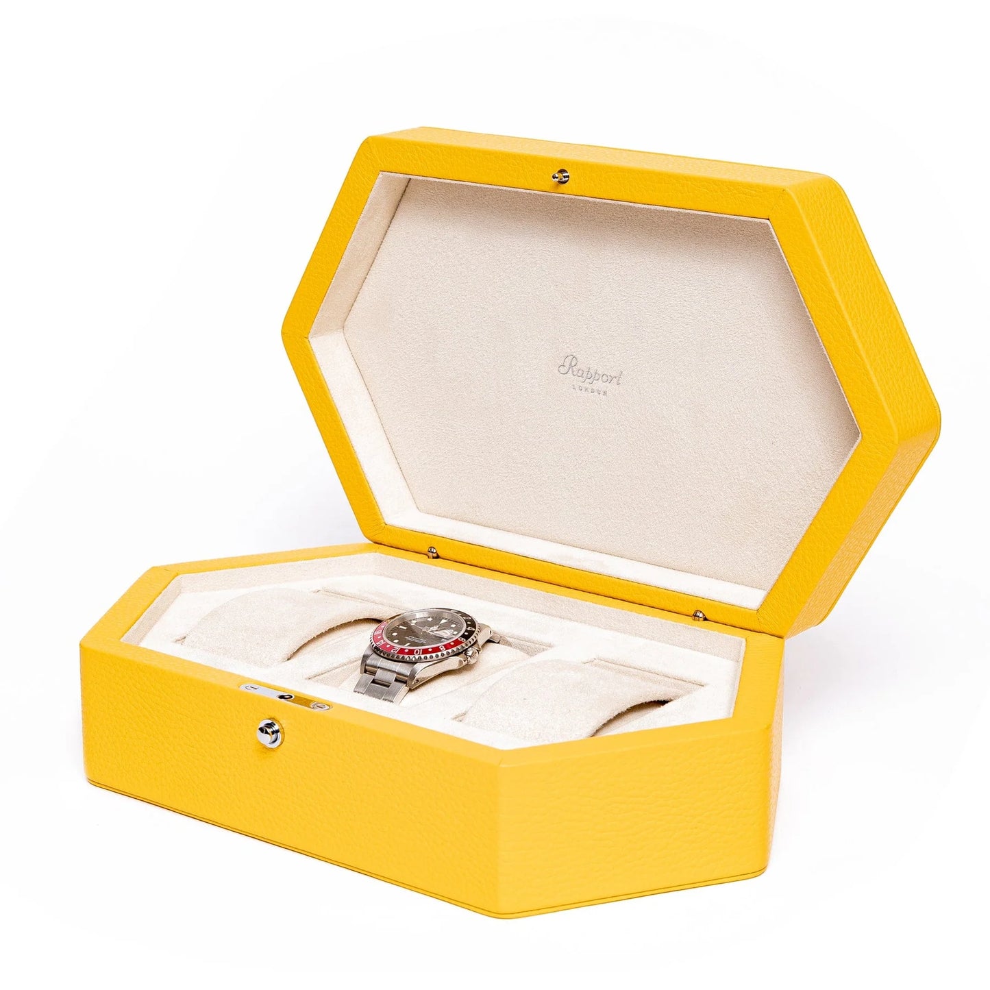 Portobello 3 Watch Box - Yellow