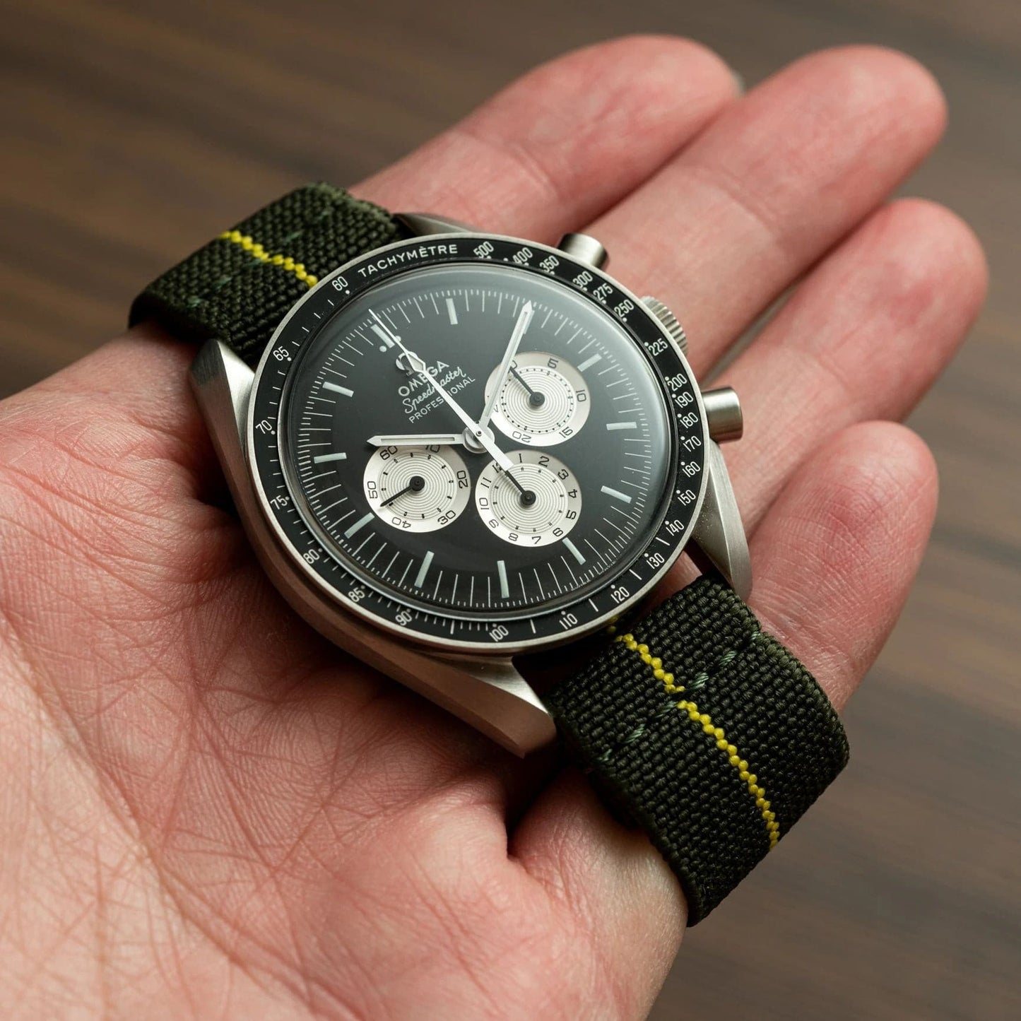 Elastic Loop Green/Yellow by Delugs Straps | Time Keeper.