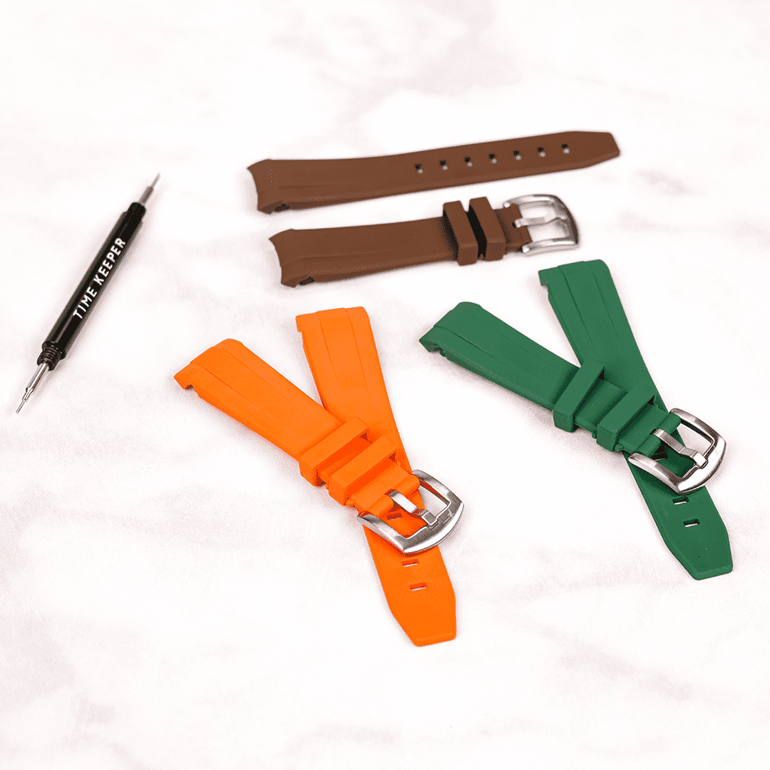 21mm Bundle Deal - Curved Rubber by Time Keeper | Time Keeper.
