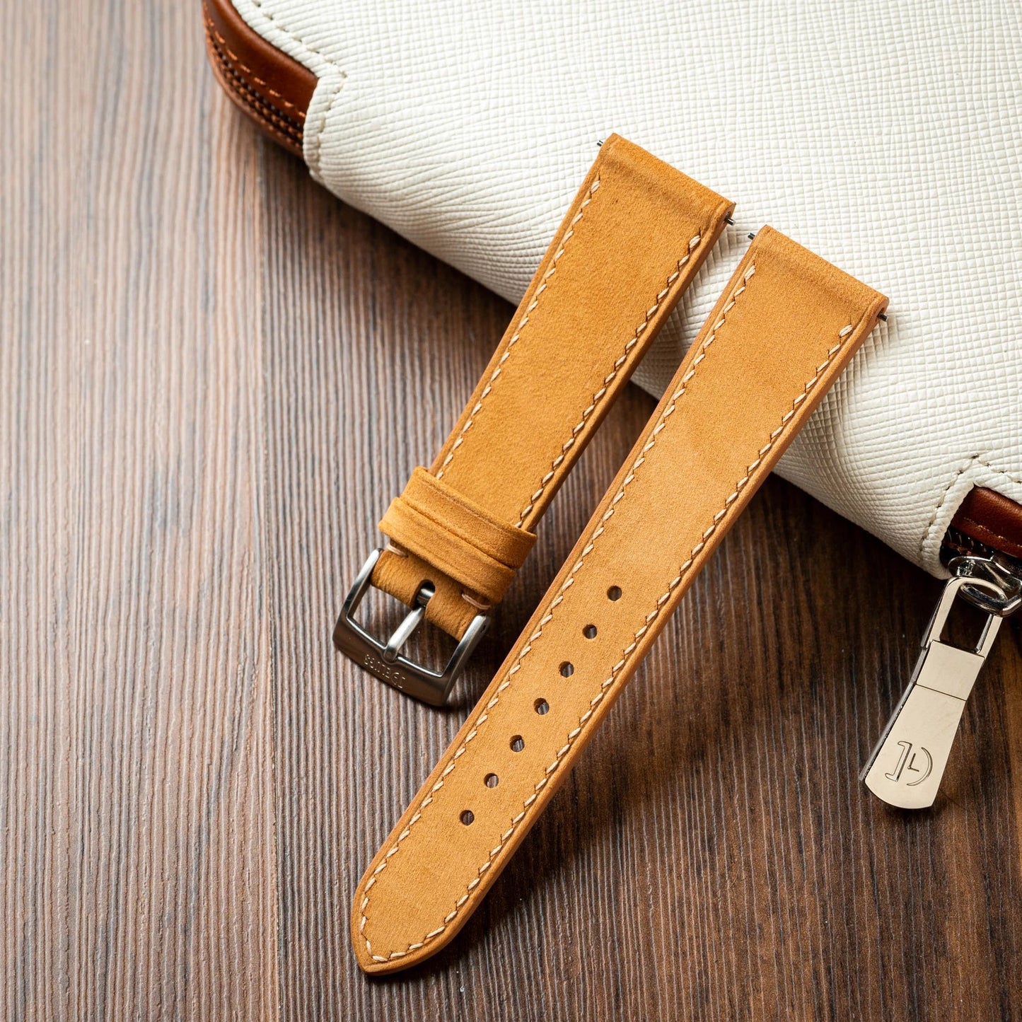 Natural Nubuck by Delugs Straps | Time Keeper.