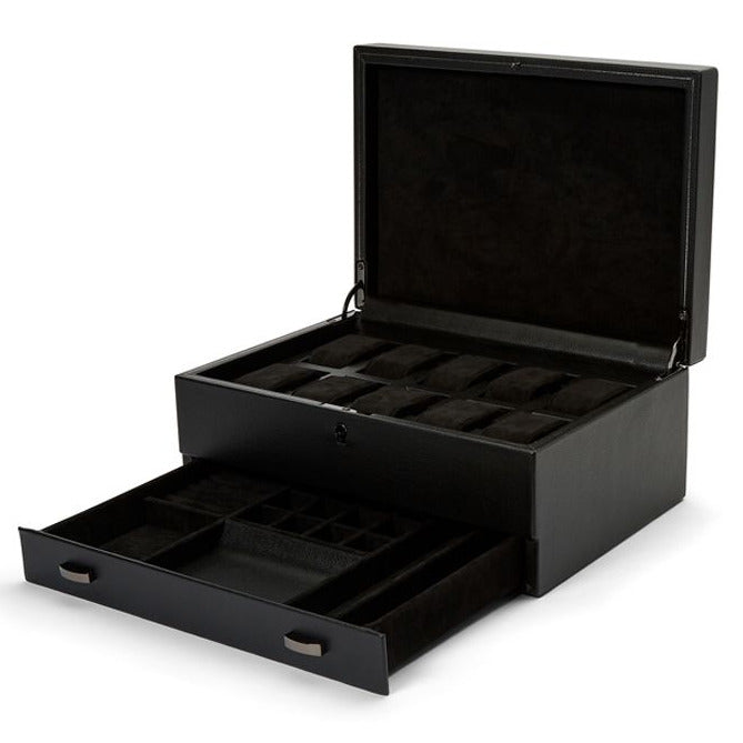 British Racing 10pc Watch Box With Storage by  Wolf |  Time Keeper.