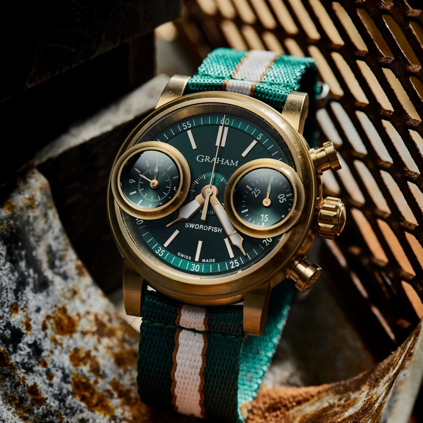 Swordfish Bronze Green by Graham | Time Keeper.