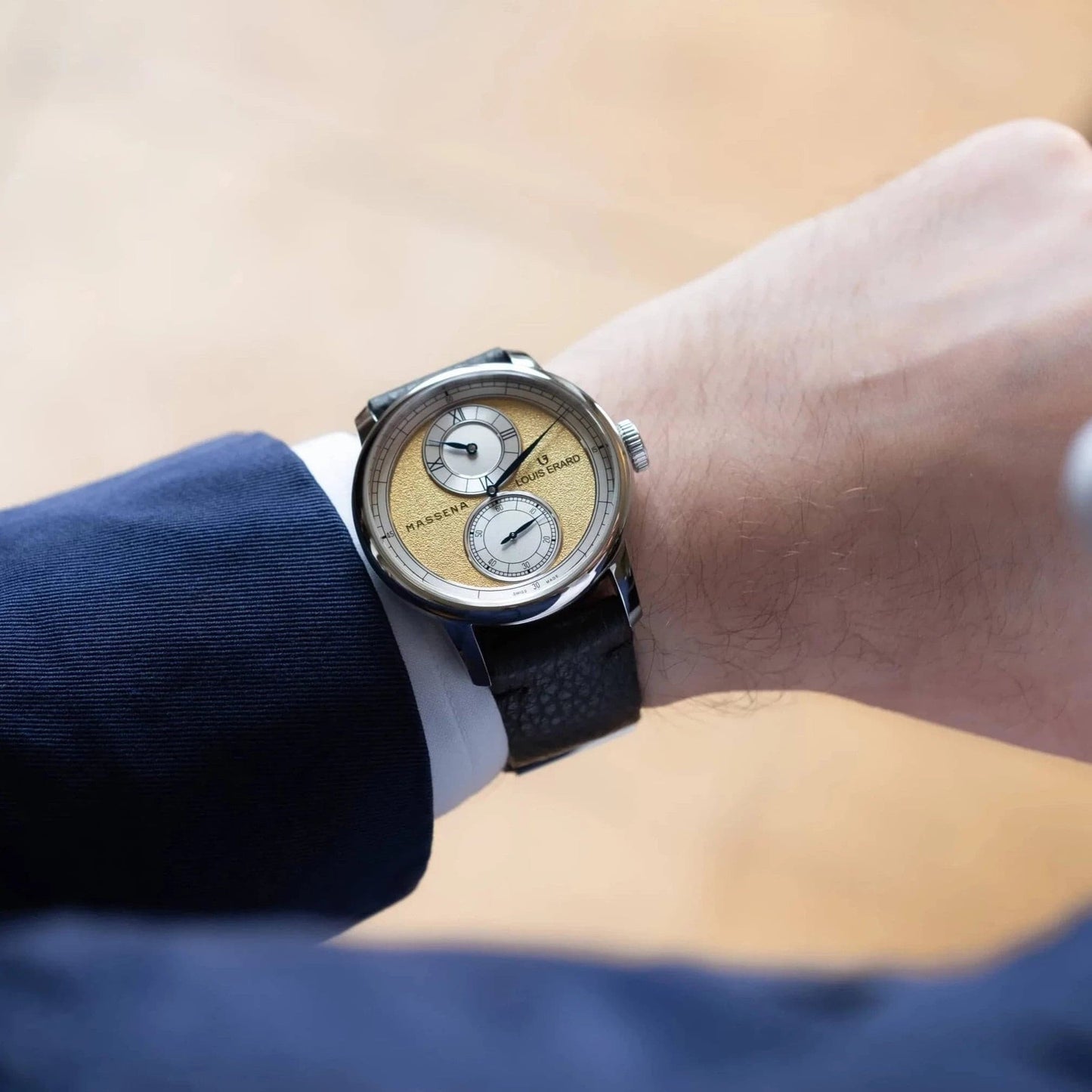 Le Régulateur LE x Massena LAB Gold by Louis Erard | Time Keeper.