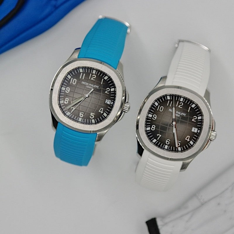 Aquanaut white Rubber Strap by Time Keeper | Time Keeper.