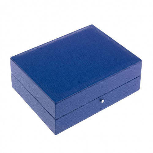 Berkeley Blue 12 Cufflink Box by Rapport London | Time Keeper.