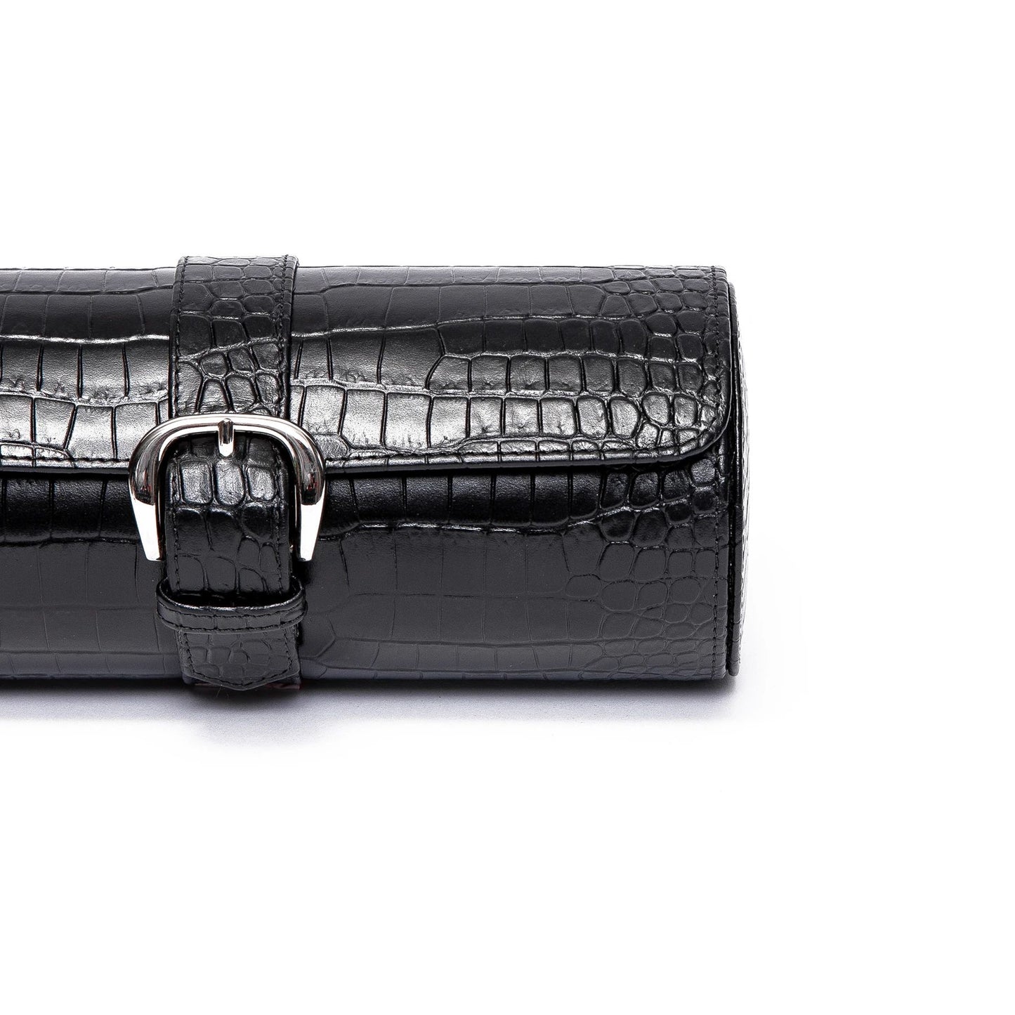 Brompton 3 Watch Roll - Black by Rapport London | Time Keeper.