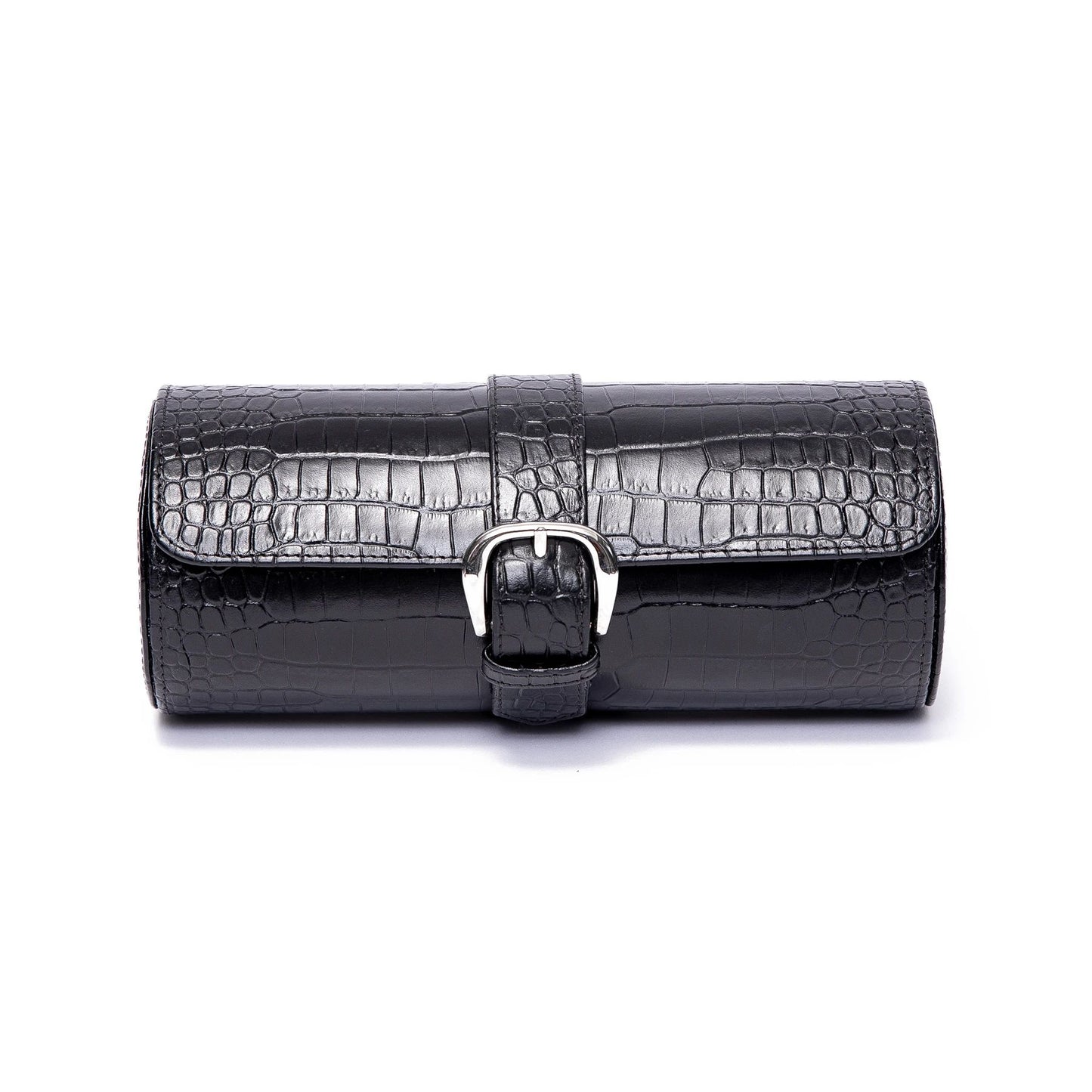 Brompton 3 Watch Roll - Black by Rapport London | Time Keeper.