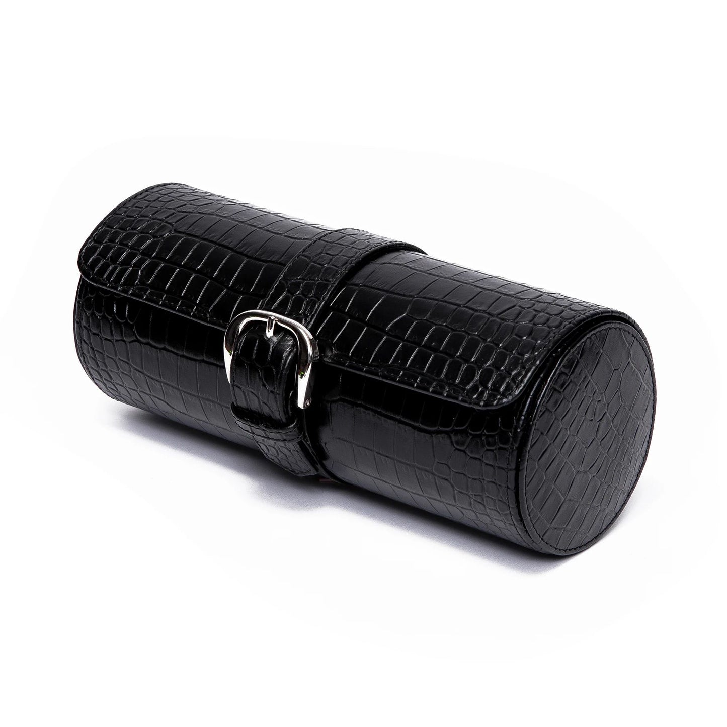Brompton 3 Watch Roll - Black by Rapport London | Time Keeper.