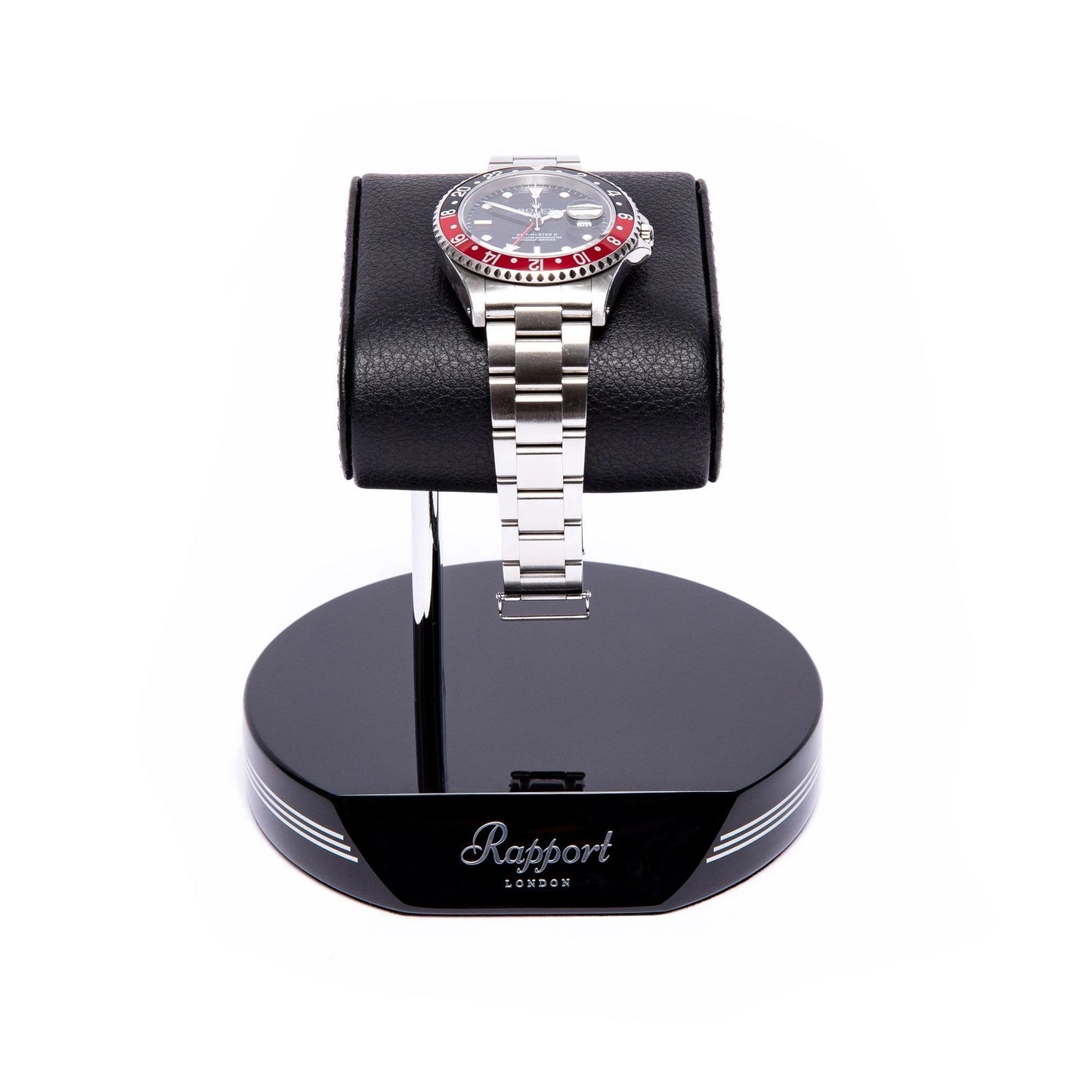 Formula Watch Stand - Black Silver by Rapport London | Time Keeper.