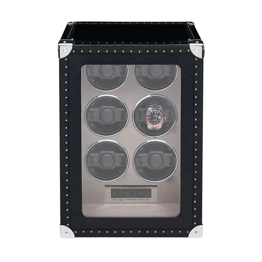 Romer 6 Watch Winder - Black by  Rapport London |  Time Keeper.