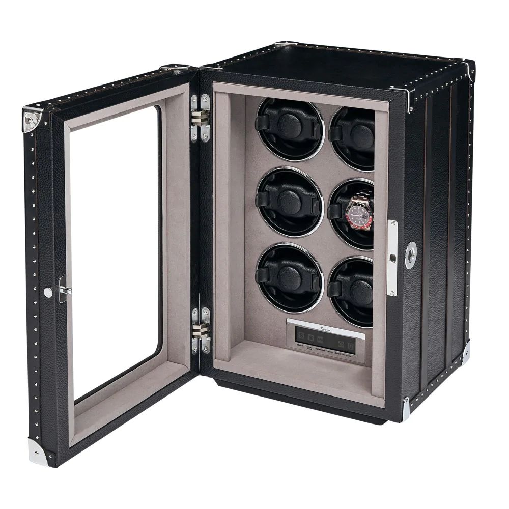 Romer 6 Watch Winder - Black by Rapport London | Time Keeper.