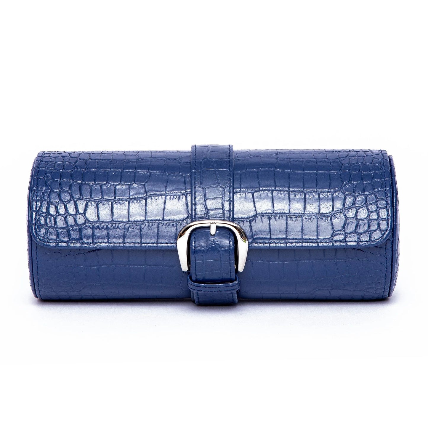 Brompton 3 Watch Roll - Blue by Rapport London | Time Keeper.