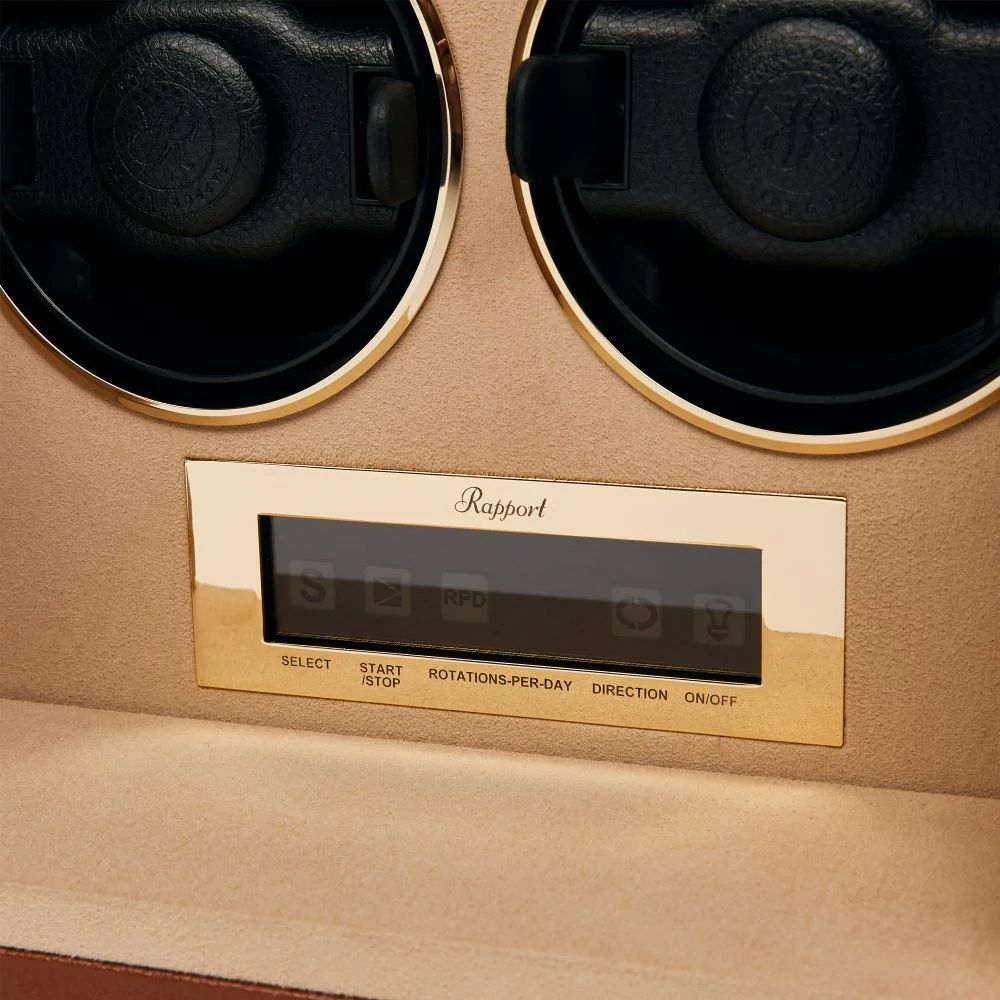 Romer 6 Watch Winder - Brown by Rapport London | Time Keeper.