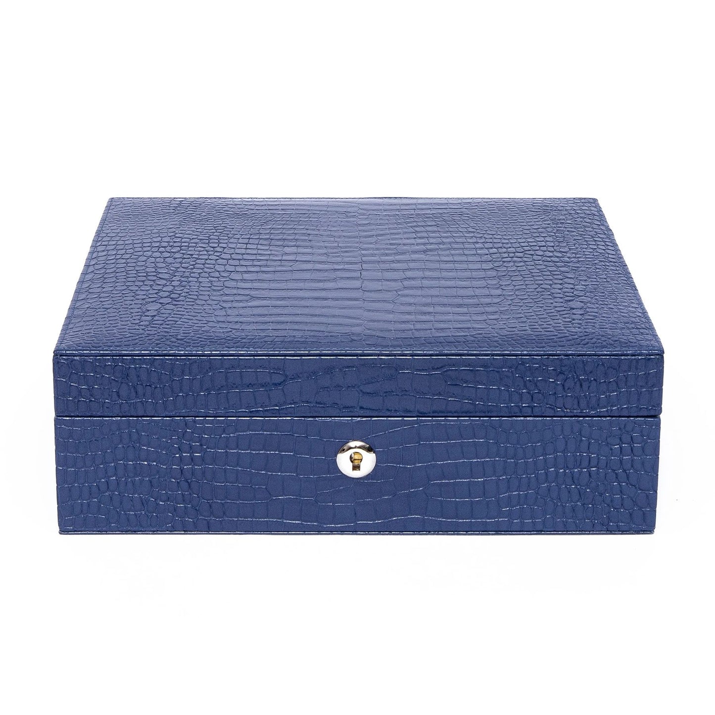 Brompton 8 Watch Box - Blue by  Rapport London |  Time Keeper.