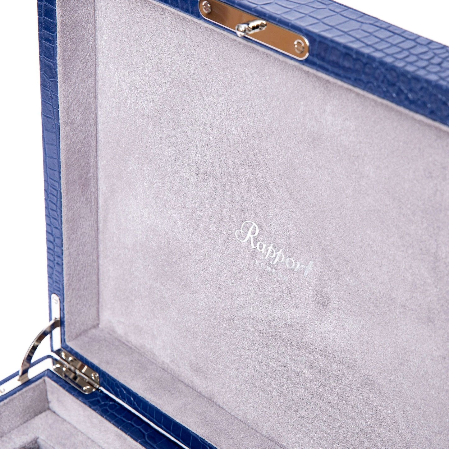 Brompton 8 Watch Box - Blue by  Rapport London |  Time Keeper.