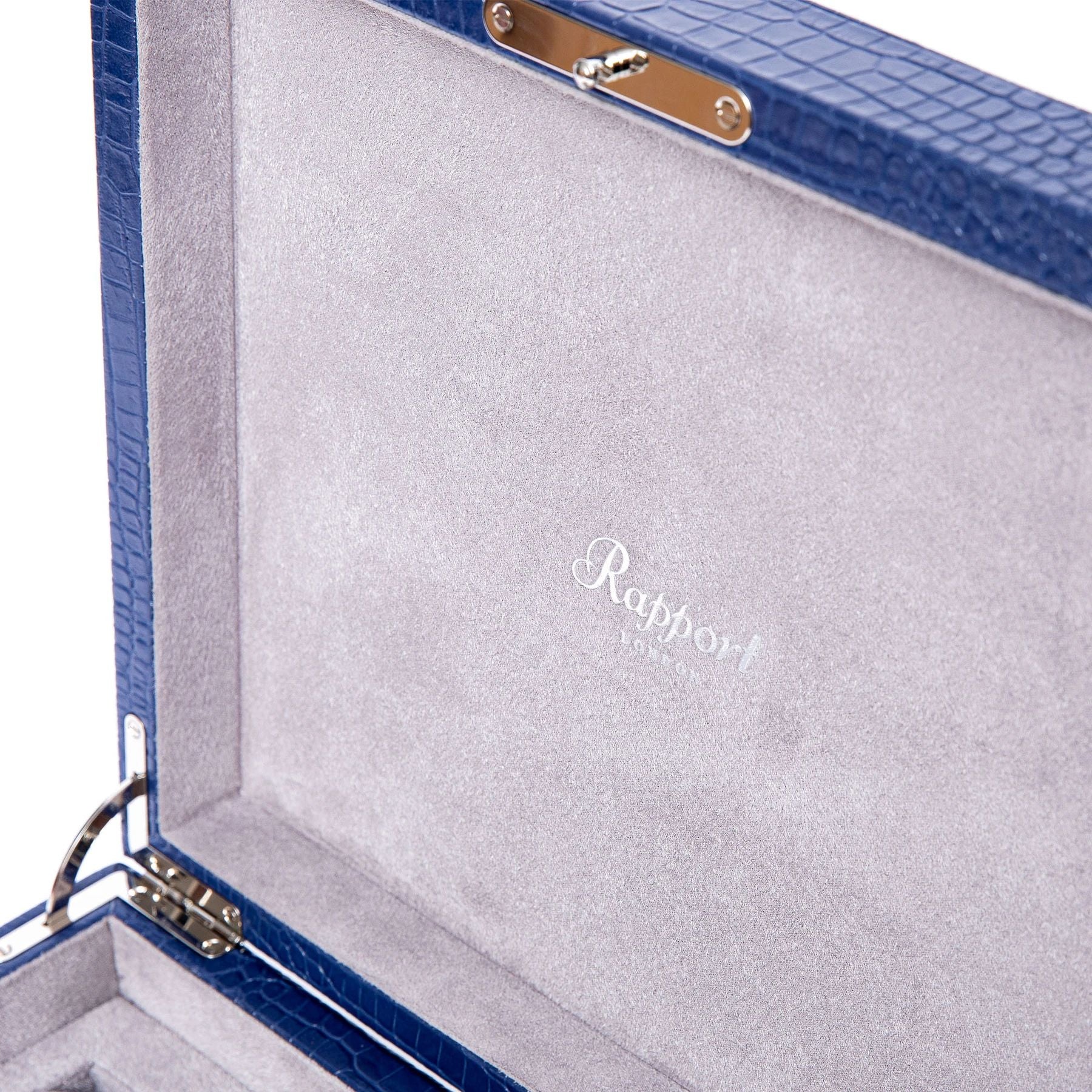 Brompton 8 Watch Box - Blue by  Rapport London |  Time Keeper.