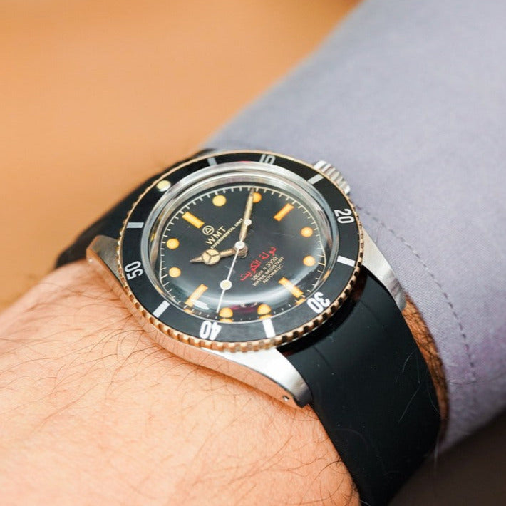 20mm Black - Curved Rubber by Time Keeper | Time Keeper.
