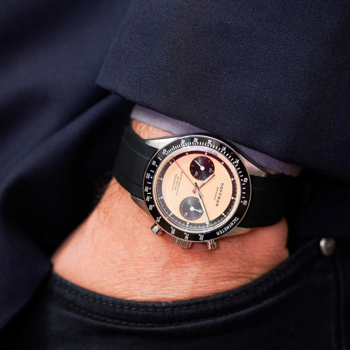 20mm Black - Curved Rubber by Time Keeper | Time Keeper.