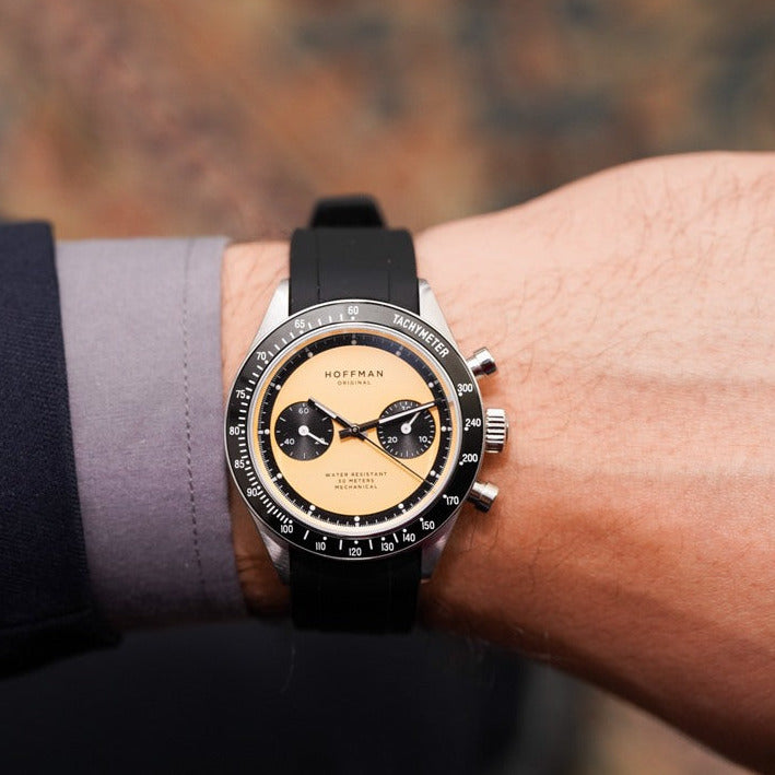 20mm Black - Curved Rubber by Time Keeper | Time Keeper.