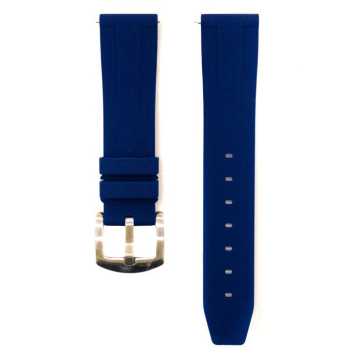 20mm Blue - Straight Rubber by  Time Keeper |  Time Keeper.