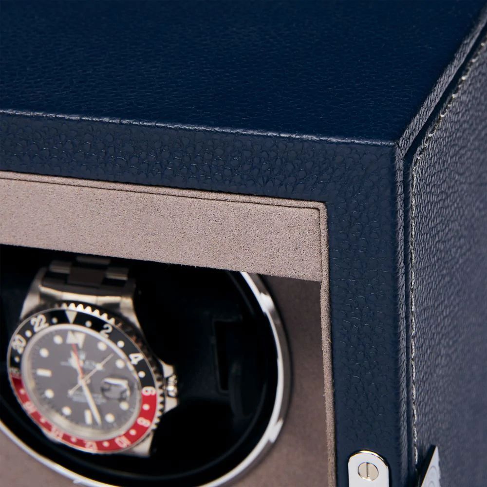 Quantum Duo Watch winder - Navy by Rapport London | Time Keeper.