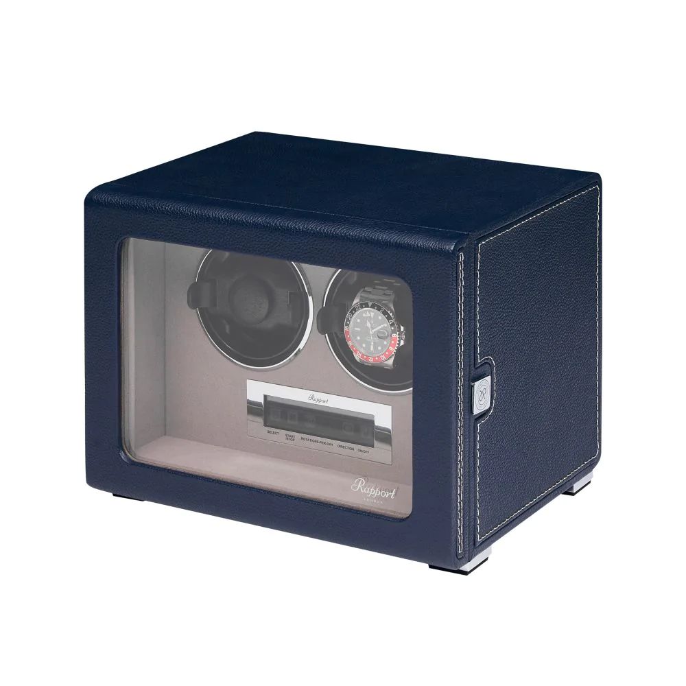 Quantum Duo Watch winder - Navy by Rapport London | Time Keeper.