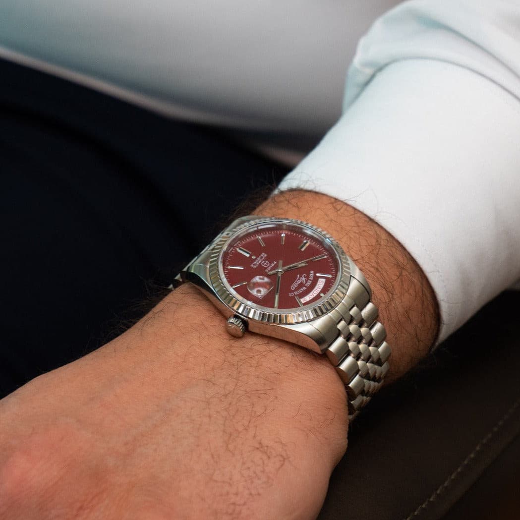 Classic 41 Maroon by West End | Time Keeper.