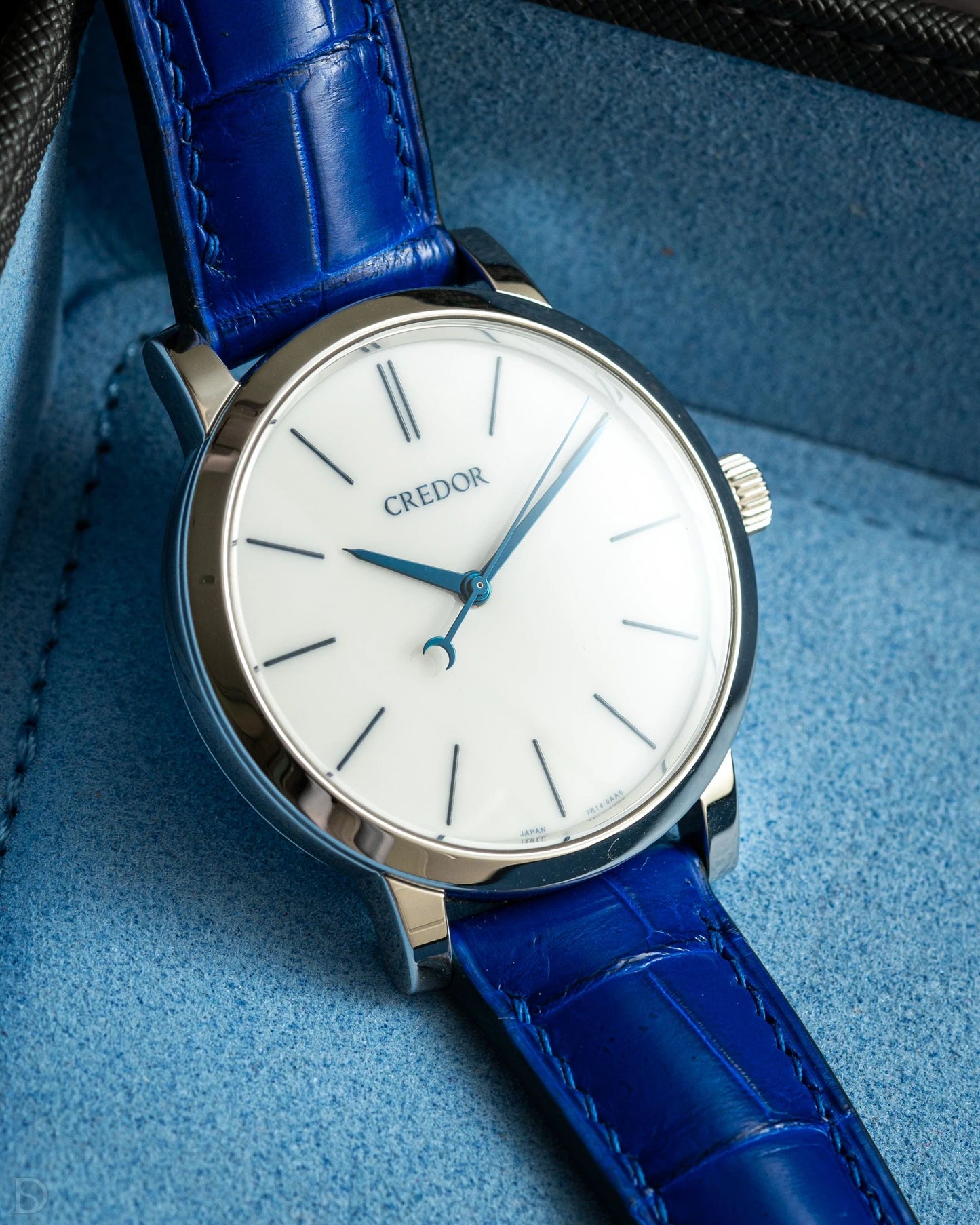 Millennium Electric Blue Crocodile by Delugs Straps | Time Keeper.