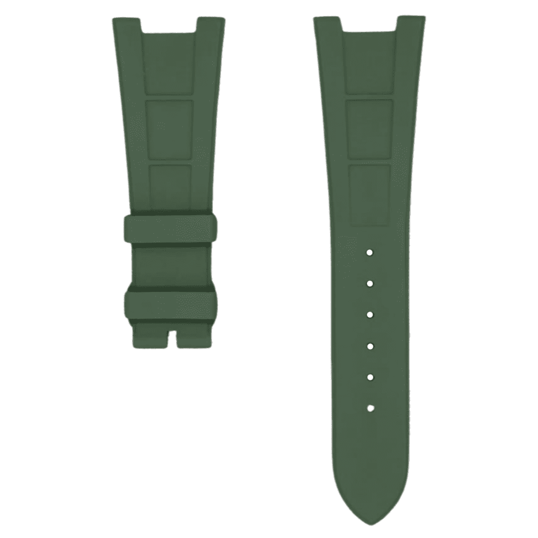 Nautilus Green Rubber Strap by Time Keeper | Time Keeper.