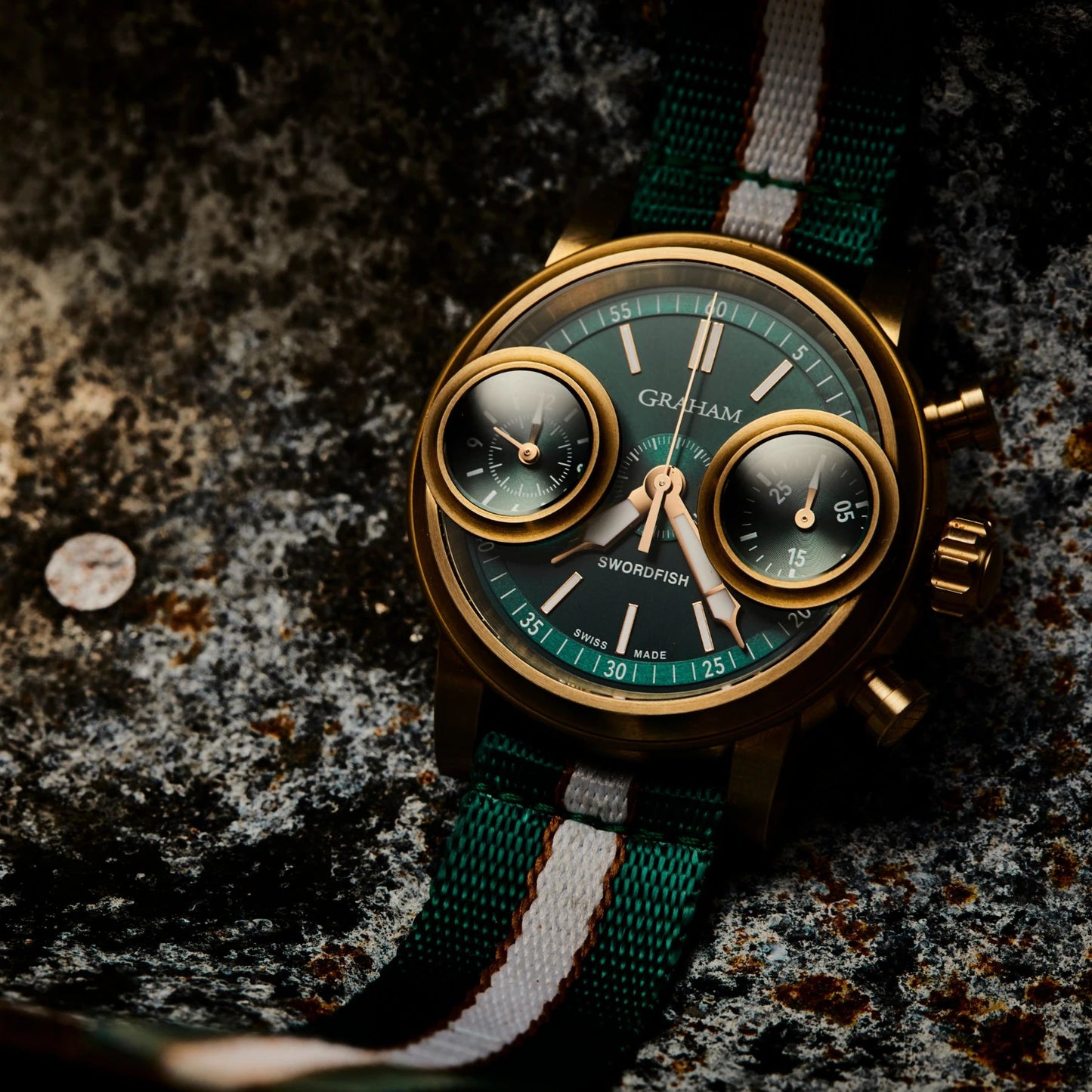 Swordfish Bronze Green by Graham | Time Keeper.