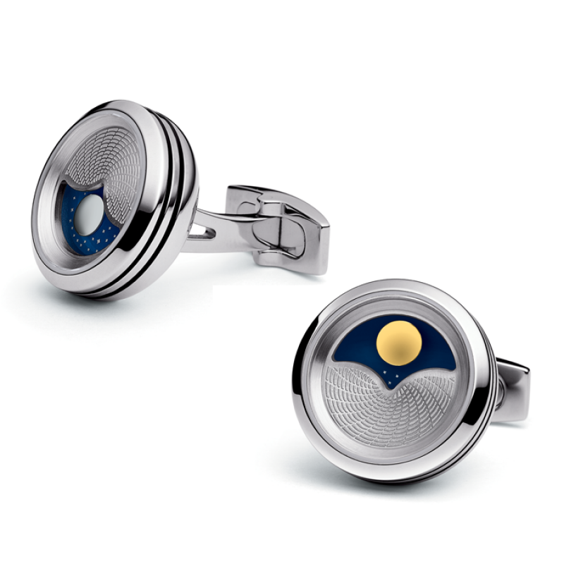 Globe Trotter Steel by Cufflinks | Time Keeper.
