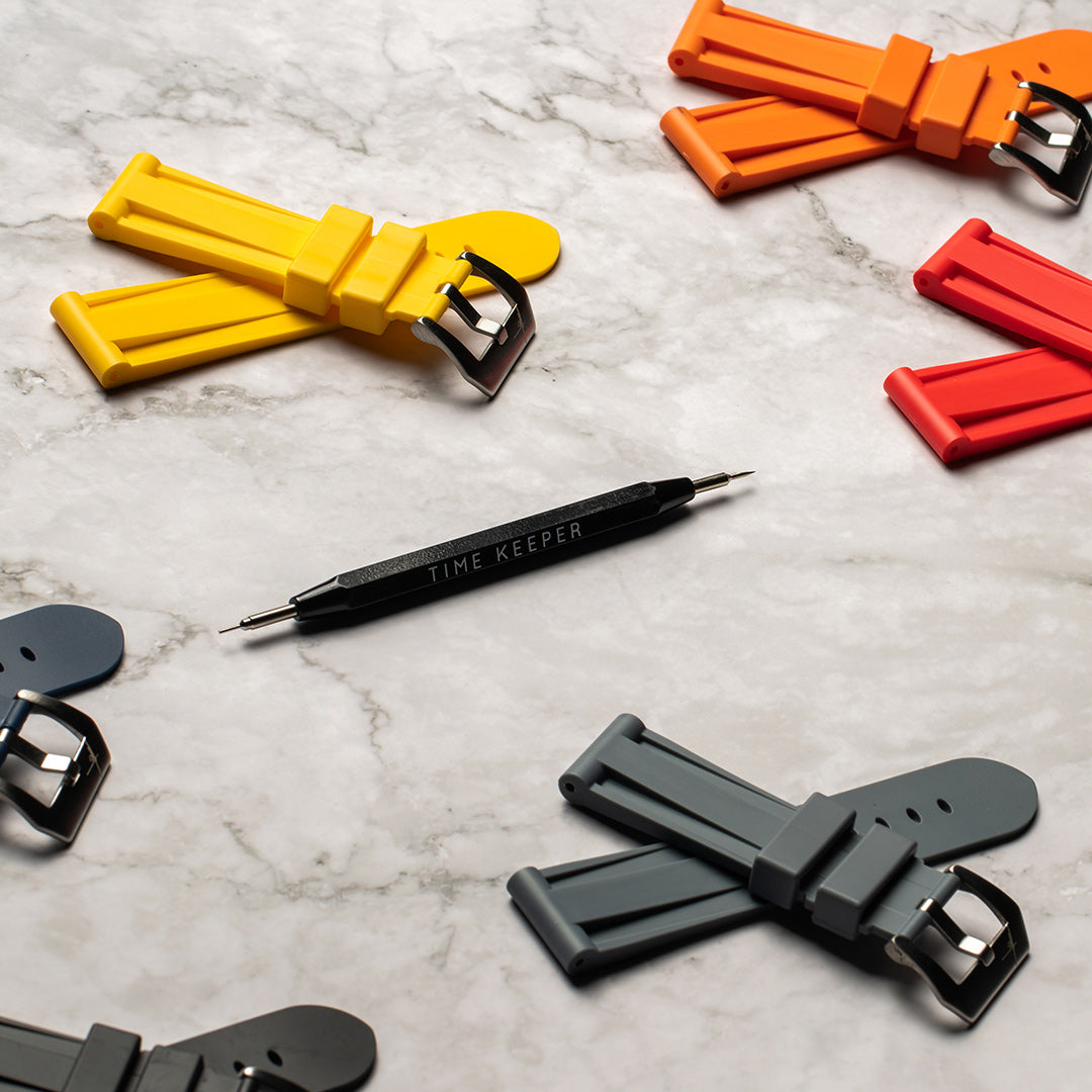 22mm Bundle Deal - TK Rubber Strap by Time Keeper | Time Keeper.