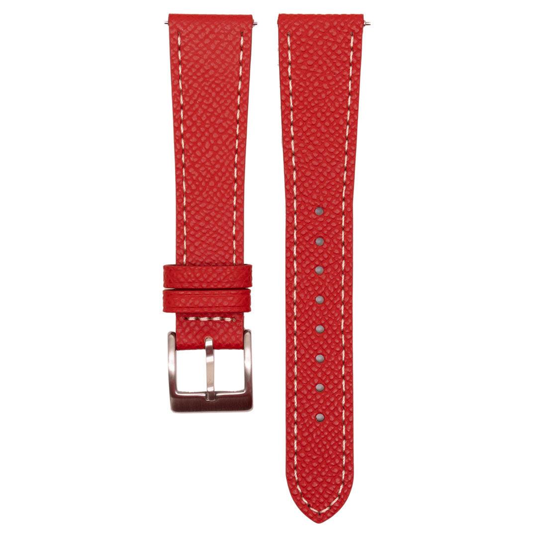 Red TK Leather Strap By Time Keeper Time Keeper red-tk-leather-strap-by-time-keeper-time-keeper