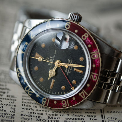 Panton MKII – Black Dial / Heavy Aged