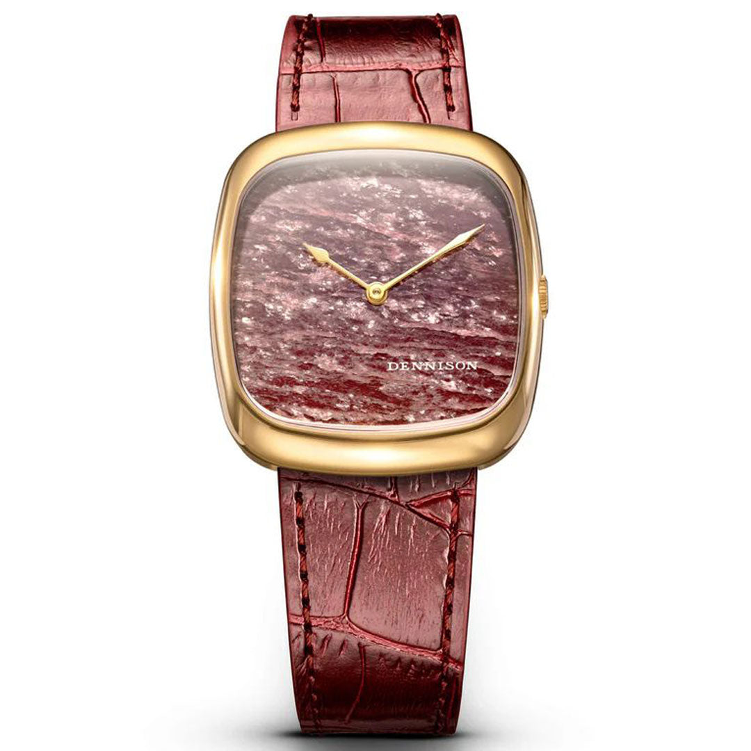 Natural Rubellite Stone In Gold