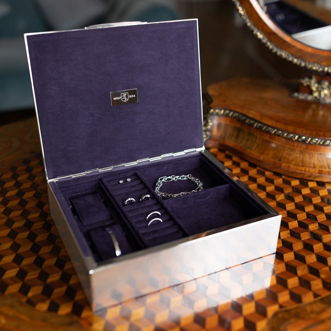 Silver Watch Jewelry and Legacy Box