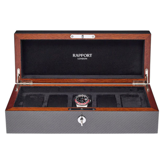 Carbon Fibre  5 Watch Box