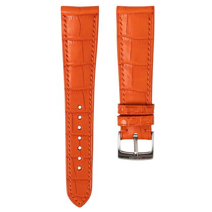 Matte Orange Alligator Signature Strap