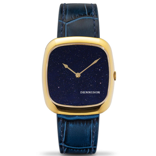 Midnight Aventurine in Gold Stainless