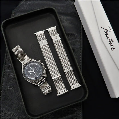 Forstner Komfit JB Mesh Watch Bracelet - Straight Ends