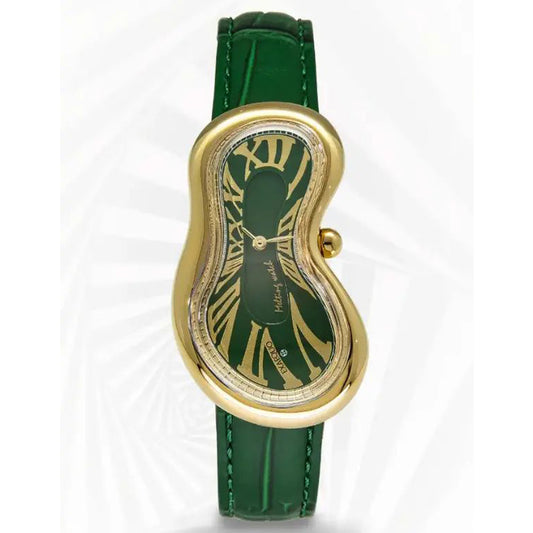 Melting Watch Gold Green